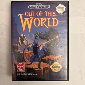 Out of This World (Sega Genesis, 1992) Very Good Condition With Manuals Poster - Picture 1 of 4
