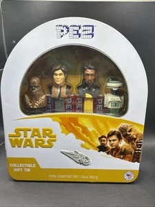 Solo: A Star Wars Story Pez Collector Tin - Han Solo, Chewbacca, Lando, L3-37 - Picture 1 of 2
