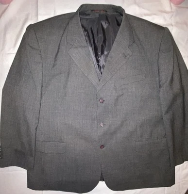 Костюм куртка, 56R мужчин 100% шерсти, Giorgio Cosani, тонкий сплетенный текстуры, Милан Италия - Изображение 1 из 4