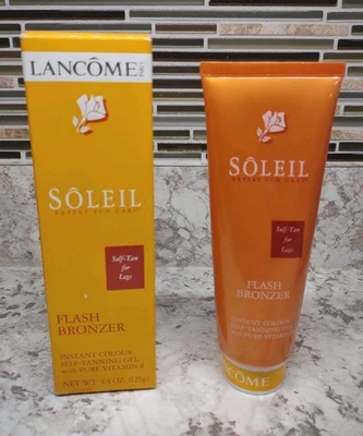 Gel autobronceador flash bronceador Lancome Self Tan para piernas 4,4 OZ NUEVO EN CAJA RARO  Foto 1 de 4