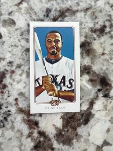 2010 TOPPS 206 PIEDMONT BACK MINI CARD TEXAS RANGERS NELSON CRUZ #130 - Picture 1 of 2