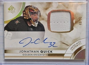 2023/24 SP Authentic Jonathan Quick Limited Auto Patch #/50 Vegas Golden Knights - Picture 1 of 1