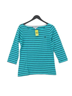 Crew Clothing Women's Top UK 8 Blue 100% Cotton Basic - Image 1 of 4
