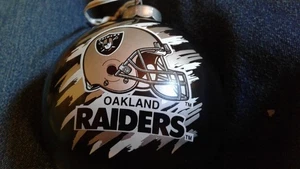 Oakland Raiders X -Mas Bulb Black 2.5 Round (NO BOX) - Picture 1 of 4