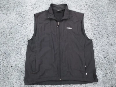 First Down Vest Mens XL* Black Lightweight Full Zip Vented Logo Zipped Pockets - Image 1 of 4