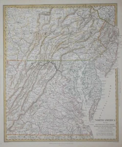 NORTH AMERICA SHEET VII - NEW JERSEY, MARYLAND.. FOR THE SDUK, PUBLISHED 1833. - Picture 1 of 1