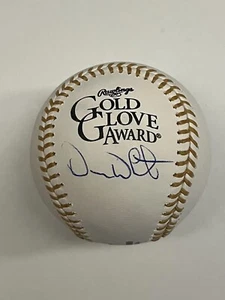 Devon White Signed Rawlings Official Gold Glove Award Baseball Blue Jays JSA - Picture 1 of 2