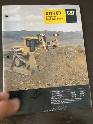 1998 CATERPILLAR D11R-CD TRACTOR CRAWLER  BROCHURE Bulldozer Service Shop Book - Image 1 of 4