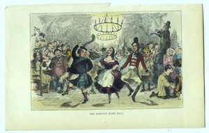 The Harvest Home Ball (antik 1888 farbiger Buchteller) - Bild 1 von 1
