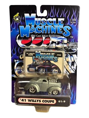 2001 Muscule Machines Silver 1941 Willy Coupe 1:64 Scale  - Image 1 of 3
