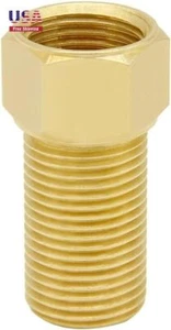 1/2" G Male to 1/2" NPT Female Pipe Nipple Brass Extension Pipe Fittings 50mm - Picture 1 of 6