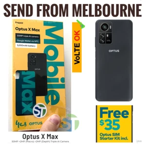 NEW Optus X Max 4G (64GB, 6.75" HD, 50MP Cam, NFC, VoLTE) Android ZTE Blade A72s - Picture 1 of 7