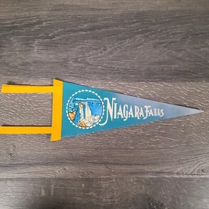 Vintage New York Niagara Falls Felt Pennant Souvenir 12" - Picture 1 of 7