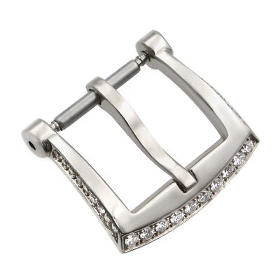 Hebilla de reloj Roger Dubuis 12 mm oro blanco 18 quilates diamantes espiga Foto 1 de 2