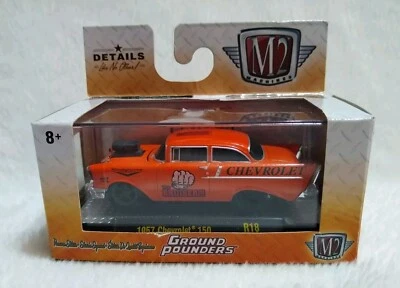 M2 Machines Ground Pounders R18 18-09 1957 Chevrolet 150 - Image 1 of 4