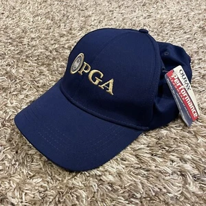 NWT PGA Golf Hat Professional Golfers Association Blue Strapback Adjustable Blue - Picture 1 of 13
