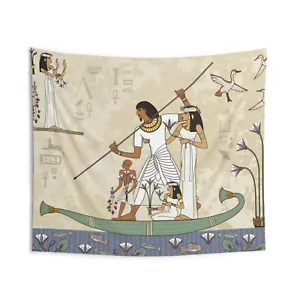 Egyptian Ancient Art Decor Bedroom Living Room Wall Hanging Large Tapestry - Picture 1 of 8