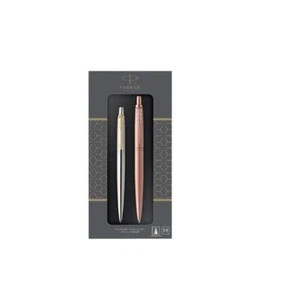 Parker Pen Duo set Jotter SS Gold Trim and  Jotter XL Monochrome Pink Rose Gold - Picture 1 of 10