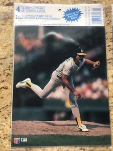 1990 TV Sports Mailbag Oakland Athletics As Jose Canseco Weiss Stewart Eckersley - Picture 1 of 2