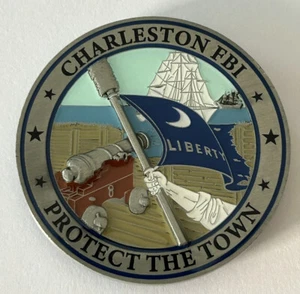 DOJ FBI Charleston SC Columbia Division Challenge Coin - Picture 1 of 4