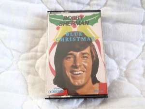 BOBBY SHERMAN BLUE CHRISTMAS CASSETTE HOLIDAY MUSIC 70'S POP ROCK TEEN IDOL - Picture 1 of 4