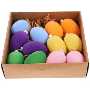 12Pcs Easter Hanging Ornaments Festival Party Hanging Decoration (Mixed Color) - Picture 1 of 12