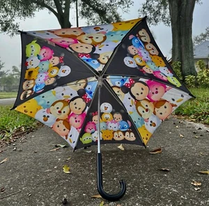Disney Tsum Tsum Kids Character Umbrella - Mickey, Minnie, Pooh, Stitch, & more - Picture 1 of 10