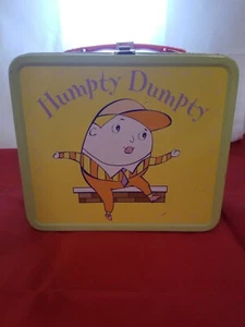 Vintage Humpty Dumpty Metal Lunch Box Nursery Rhyme 1970's  - Picture 1 of 8