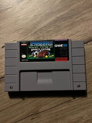Jeopardy: Sports Edition (Super Nintendo Entertainment System, 1993) CART ONLY - Image 1 of 4
