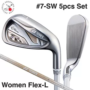 YONEX 2023 Fiore Womens Iron Clubs 5 Set #7-9.PW.SW FR07 Graphite Shaft Flex L - Picture 1 of 7