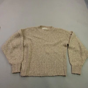 Anthropologie Sweater Womens Small Long Sleeve Crew Neck Beige Outdoors Casual - Picture 1 of 10