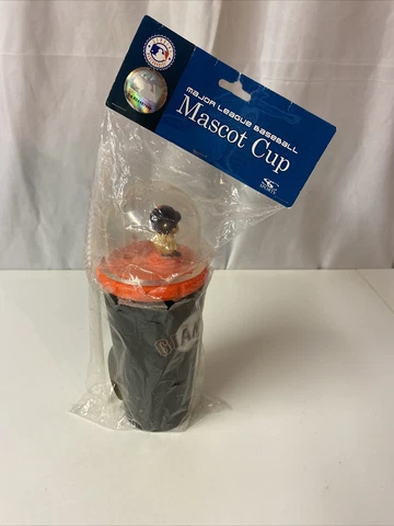 Sc Sports S F Giants Team Color Baseball Mascot Cup Animated Motion Straw Cover