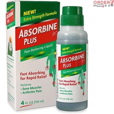 Líquido para aliviar el dolor de rápida absorción - Jr Plus, paquete triple de 4 fl oz para rigidez Foto 1 de 3