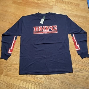 NWT Beverly Hills Polo Club Logo Blue Long Sleeve t-shirt Size L Y2K - Picture 1 of 9