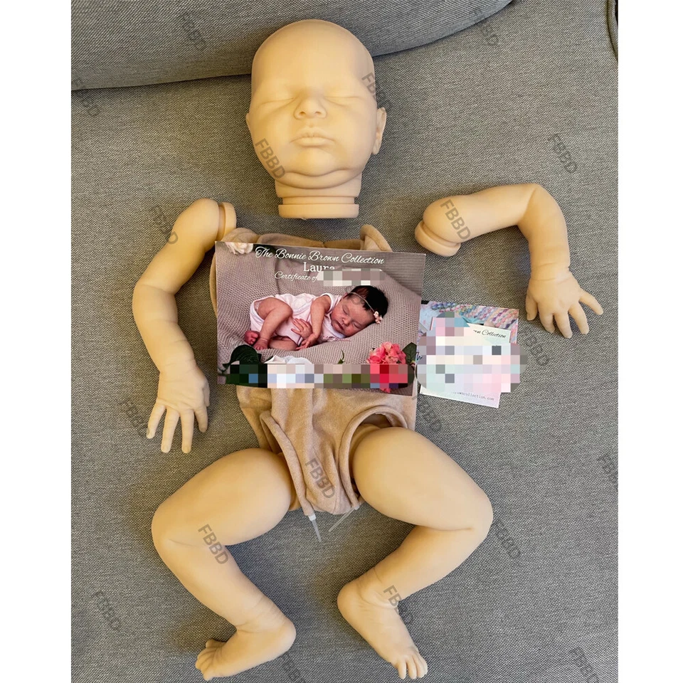 21" Reborn Baby Doll Kit Sleeping Laura DIY Blank Kit Mold Unpainted Without COA