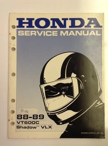Honda Motorcycle Service Manual '88-'89 / '91-'96 VT600C Shadow VLX - Picture 1 of 1
