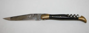 Laguiole VNTG Handcrafted Folding Knife With Corkscrew 12CM Cutlery Bee France - Picture 1 of 15