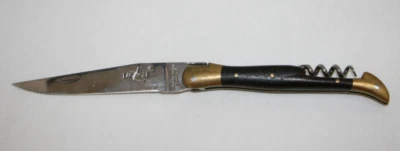 Cuchillo Plegable Artesanal Laguiole VNTG con Sacacorchos 12CM Cubiertos Abeja Francia Foto 1 de 4