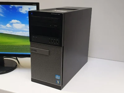 DELL Windows XP Gamer PC DVD Computer i3 HD COM 500GB 4GB Klassiker Retro Spiel - Bild 1 von 4