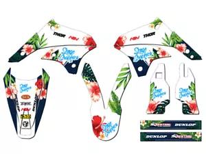Kit de gráficos Senge 2008-2018 KLX 450 TROPICAL blanco compatible con Kawasaki - Imagen 1 de 10