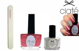 Juego de 3 ollas de pintura Ciaté Serendipity & Let it Snow Glitter & Champneys lima de uñas - Imagen 1 de 1