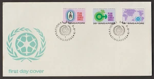 (SF48)MALAYSIA SINGAPORE 1974 WORLD POPULATION YEAR SET 3V FDC. 2017 CAT RM 15 - Picture 1 of 2