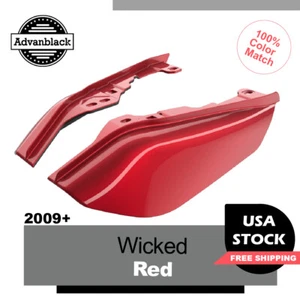 Deflector de aire de cuadro medio rojo Wicked para Harley Street Road Electra Glide 2009+ - Imagen 1 de 9