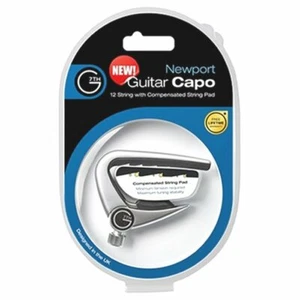 G7th Newport Capo para guitarra de 12 cuerdas plateada con almohadilla de cuerda compensada 0591 - Imagen 1 de 3