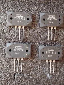 2SA1216 & 2SC2922 Sanken transistors Veb Matched within 0.10% Tolerance of Veb - Picture 1 of 2