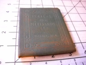 LITTLE LEATHER LIBRARY BOOK Maeterlinck PELLEAS AND MELISANDE Vintage Literature - Picture 1 of 6