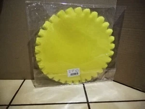 100 Mandelkreise gelb für Gastgeschenke Hochzeit Hochzeitsmandeln Tüllkreise - Bild 1 von 2