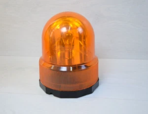 Vintage Collectible 1980s German signal Spinning Gate Light Alarm Light Orange - Picture 1 of 8