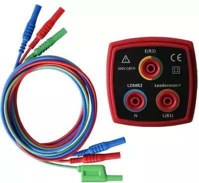 LEADERMAN LDM-R2 Socket Test Adaptor & LDM-160 Lead Set for MEGGER Testers