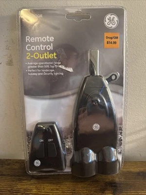 GE Indoor / Outdoor Wireless Remote Control 2-Outlet 58340WG - New - Image 1 of 3